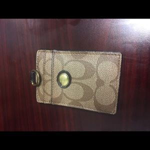 SOLD Coach ID holder